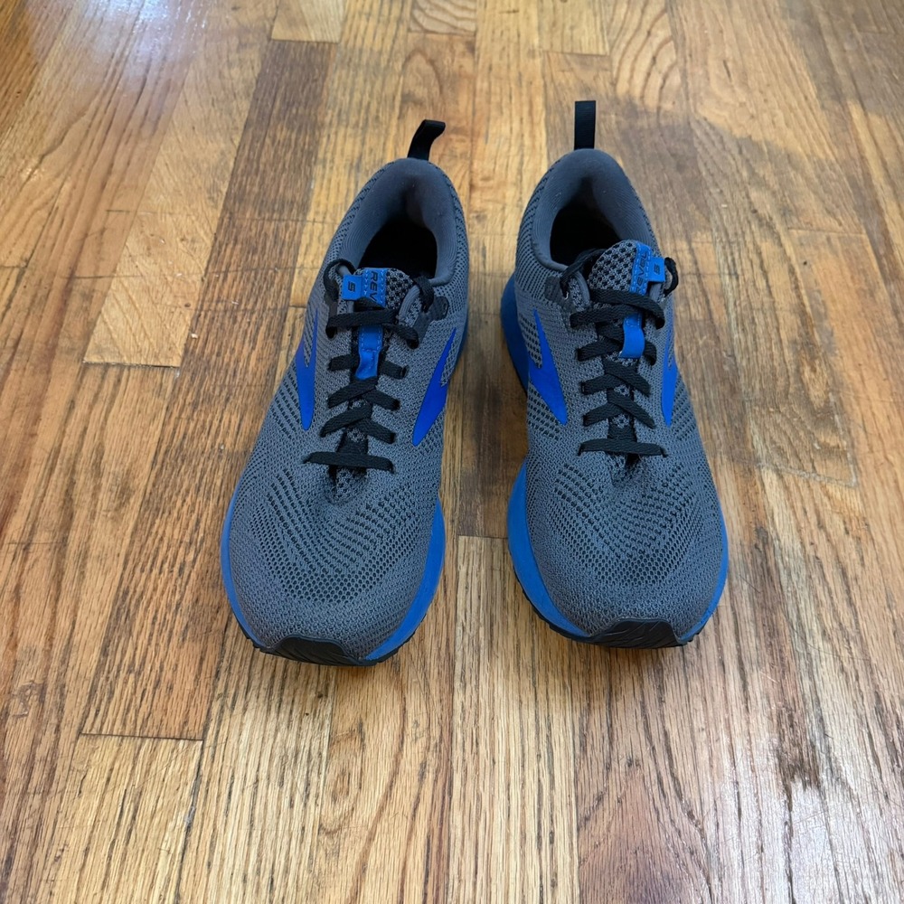 Brooks Revel 5 Mens 9.5 D Grey Blue Running Shoes Athletic Sneakers 1103741D053 - Picture 7 of 16